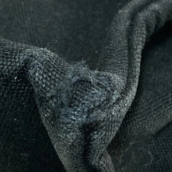 Auth HERMES Sac Deauville Tote MM - Black Canvas None Tote Bag - Picture 9 of 9